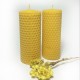 Natural Beeswax Candle - Set of Two Small Candle (4cm x 10cm)