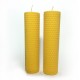 Natural Beeswax Candle - Set of Two Candles (4cm x 15cm)