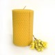 Natural Beeswax Candle - Set of Two Small Candle (6cm x 10cm)