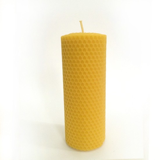 Natural Beeswax Candle - Small Candle (6cm x 15cm)