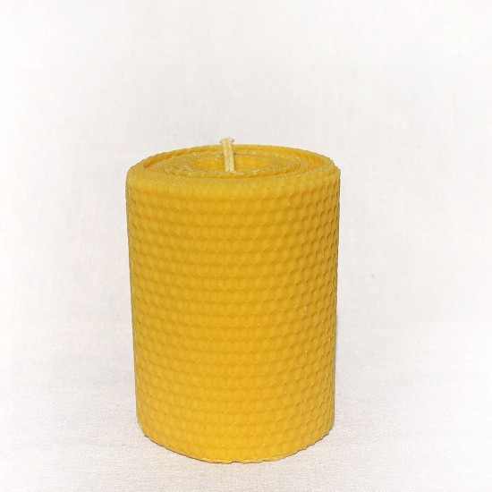 Natural Beeswax Candle - Large Candle (10cm x 10cm)