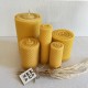 Large Beeswax Candle Set - Set of 5