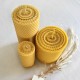 Triple Beeswax Candle Set No. 2